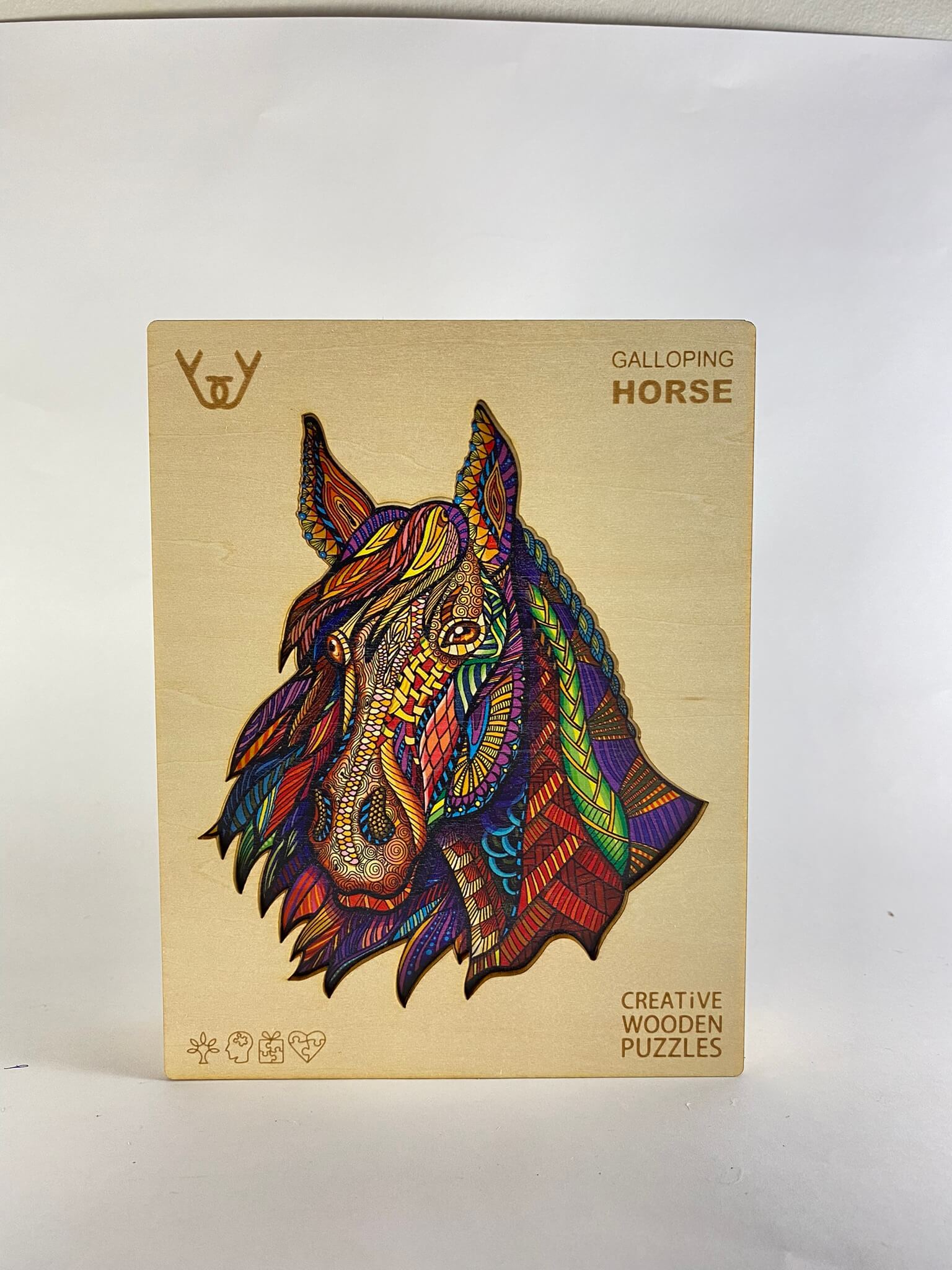 Dřevěné puzzle – Galloping Horse (kůň)