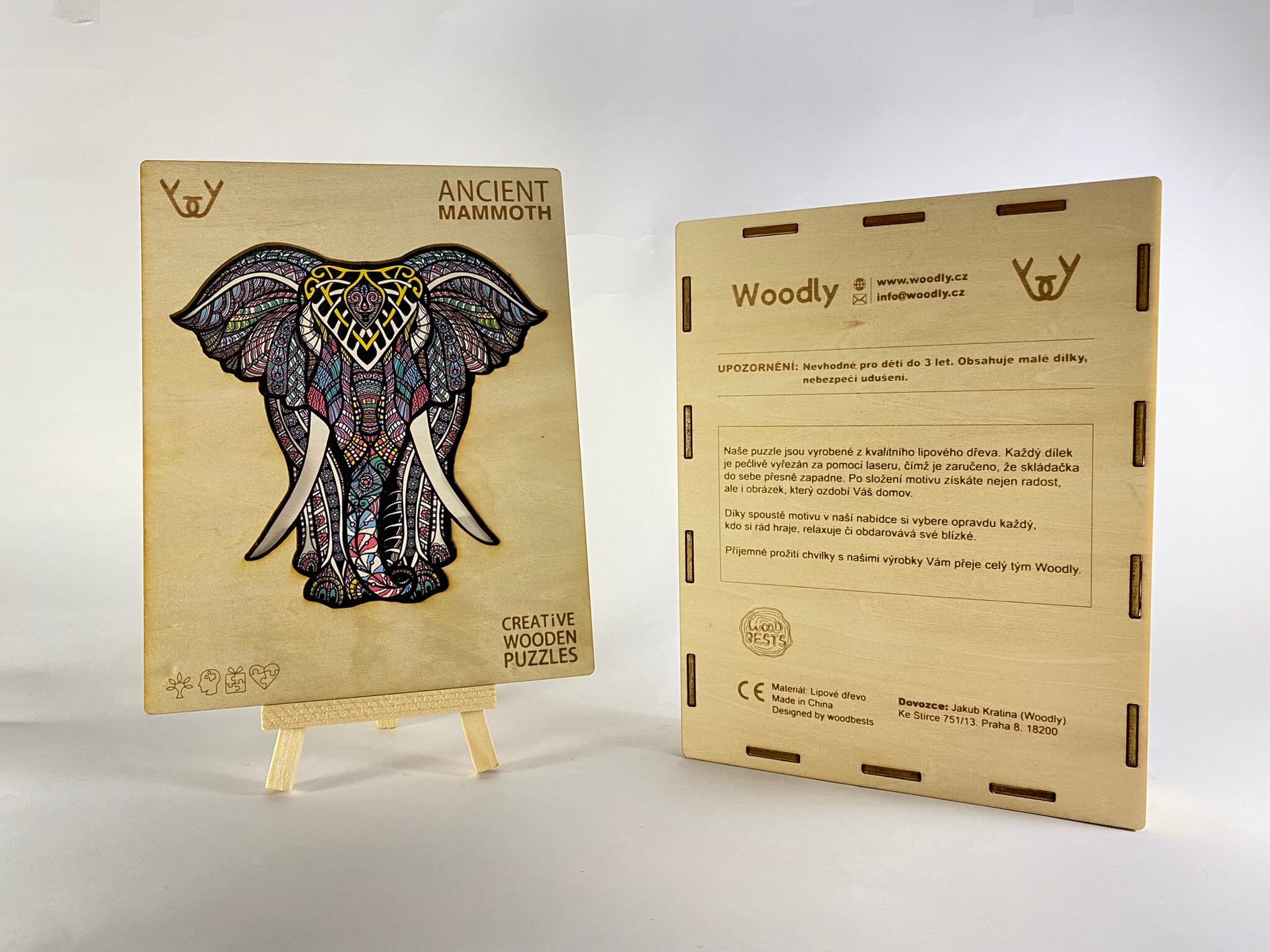 Dřevěné puzzle – Ancient Mammoth (slon)