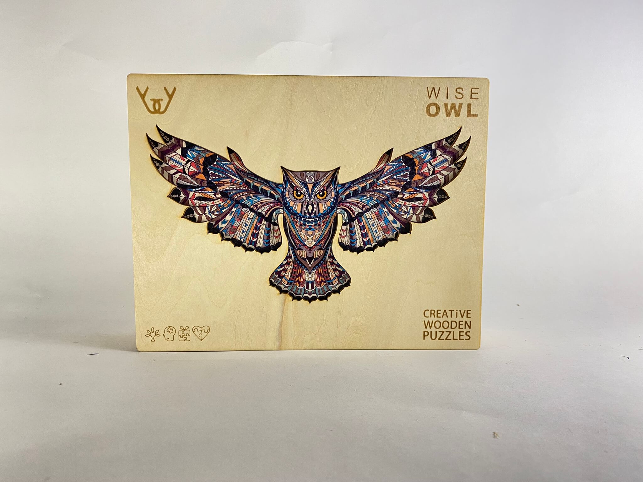Dřevěné puzzle – Wise Owl (sova)