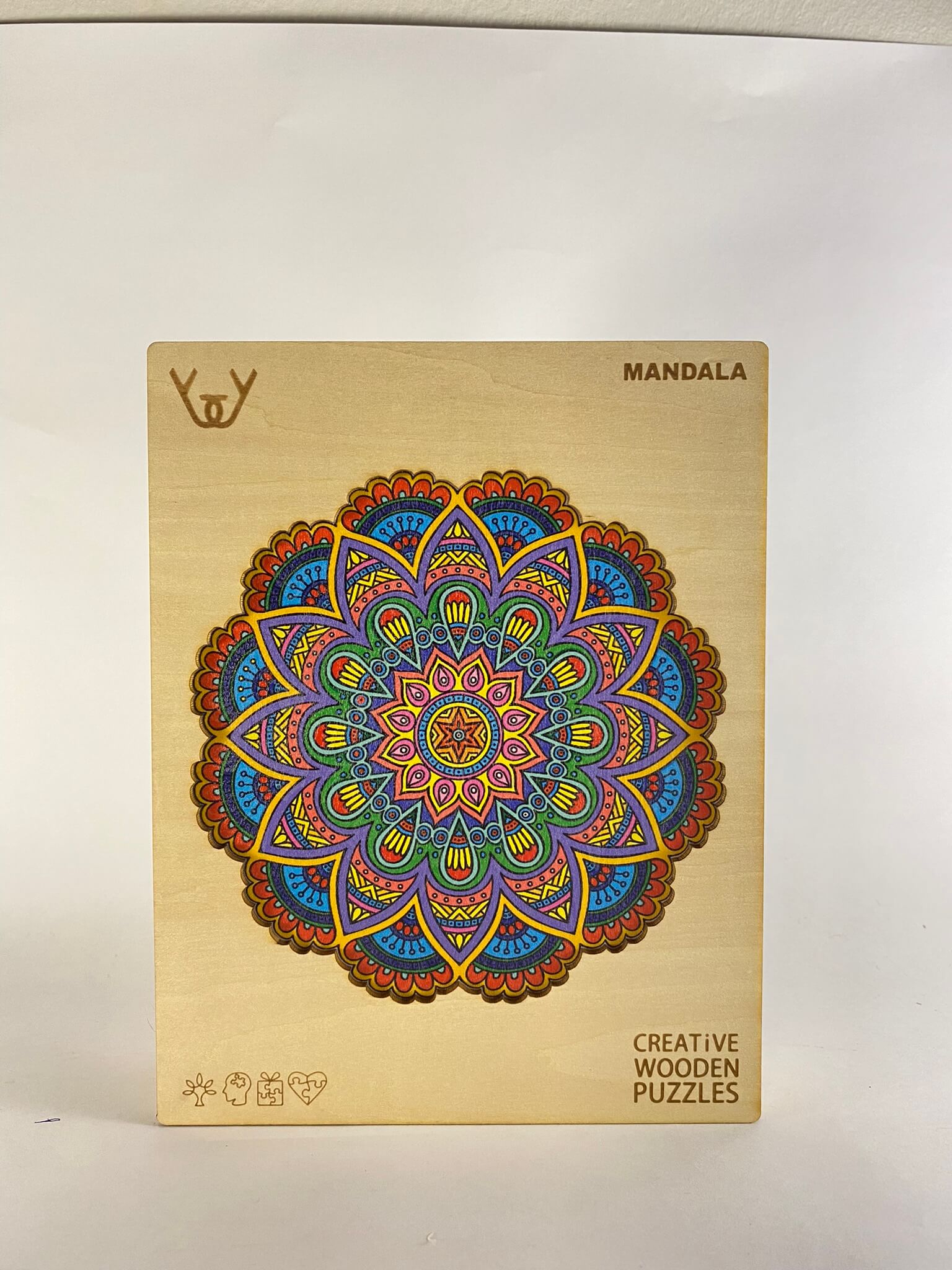 Dřevěné puzzle – Mandala