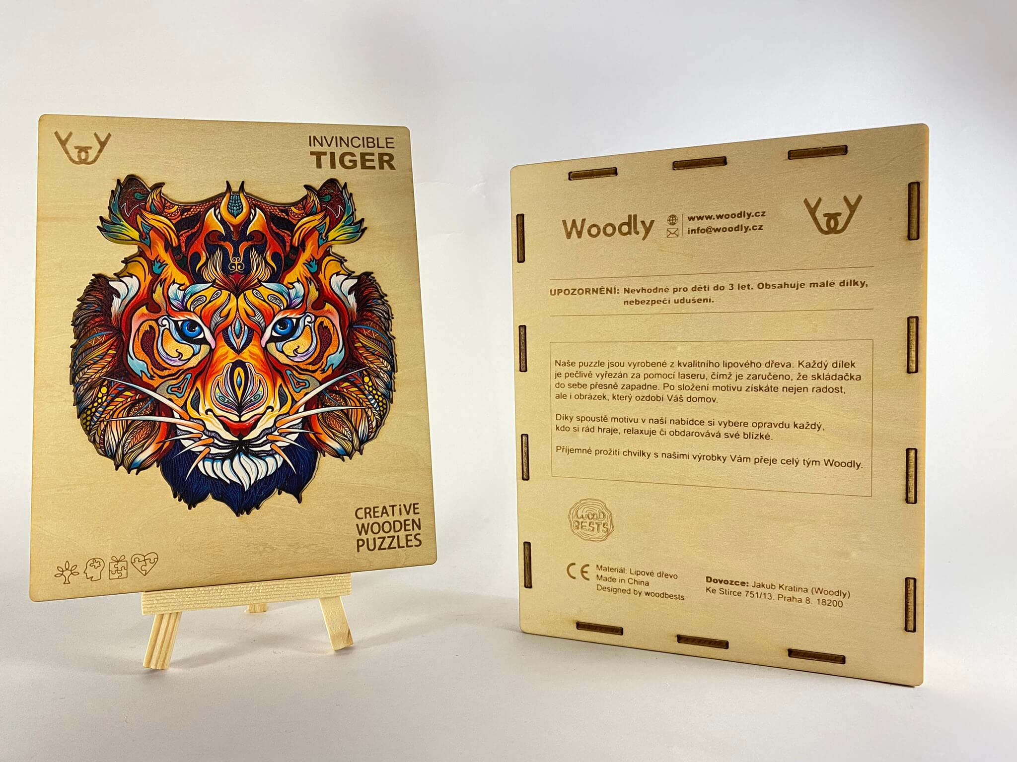 Dřevěné puzzle – Invicible Tiger (tygr)