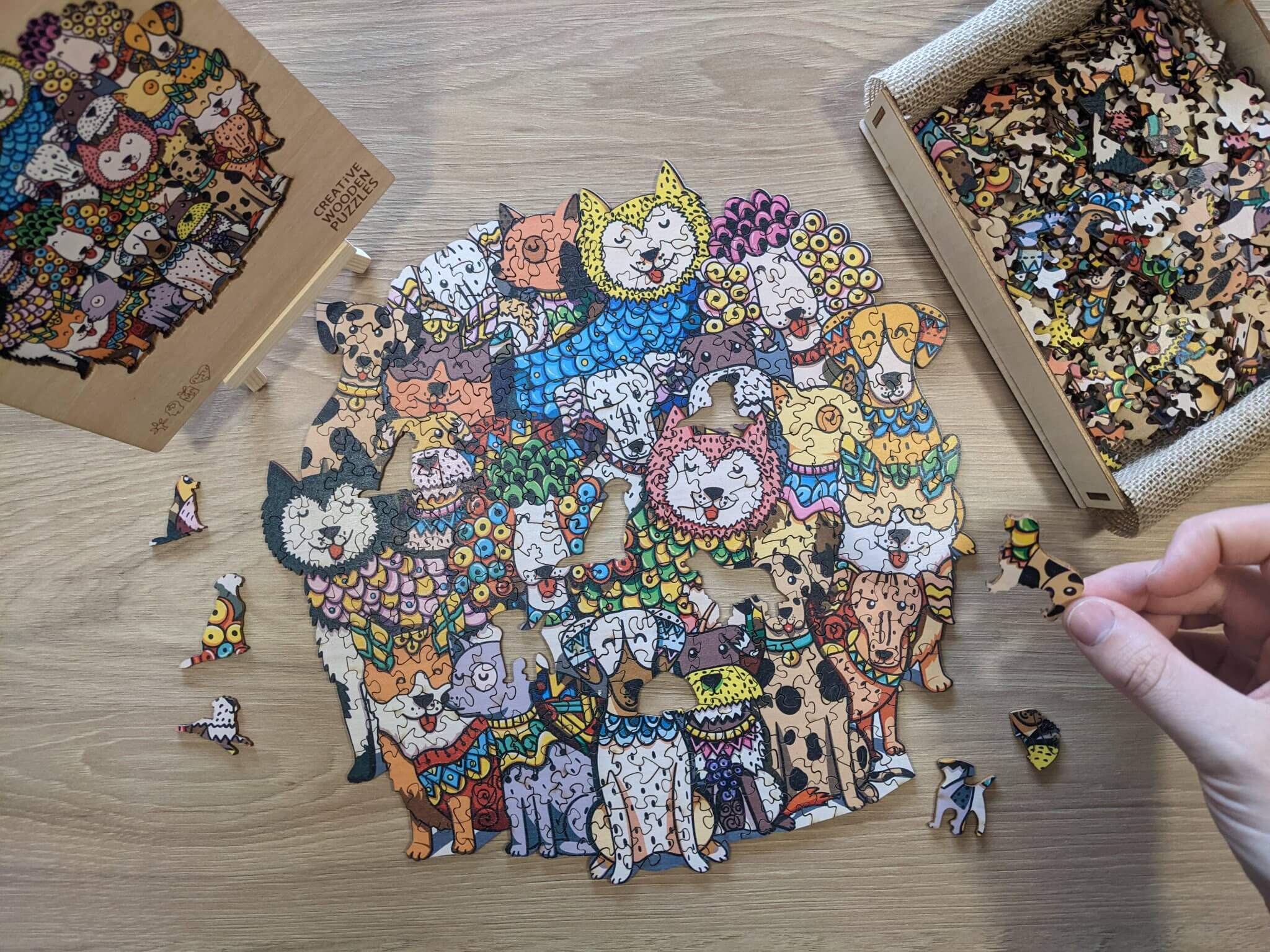 Dřevěné puzzle – Rich Dog