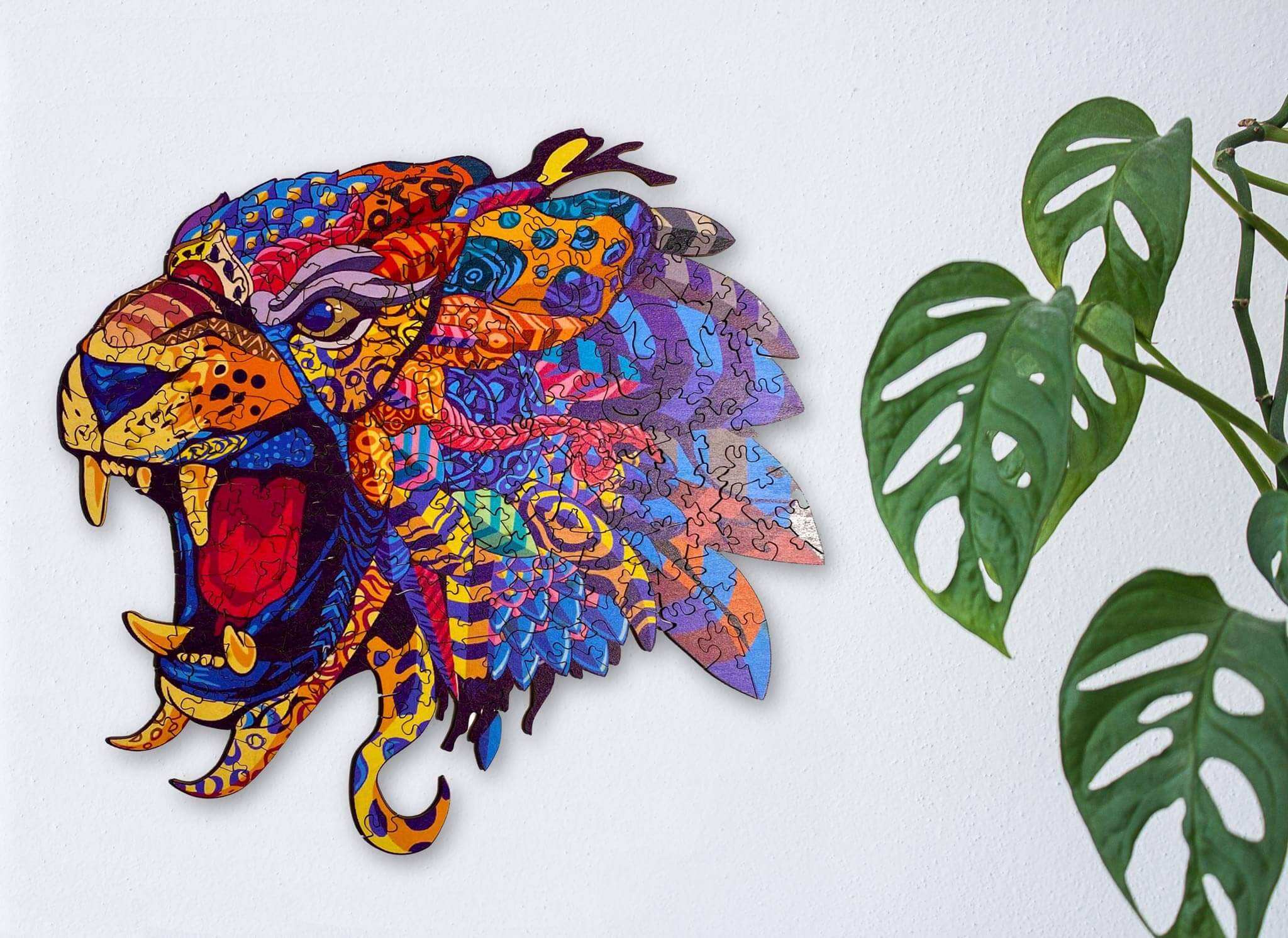 Dřevěné puzzle – Jungle Lightining (panter)