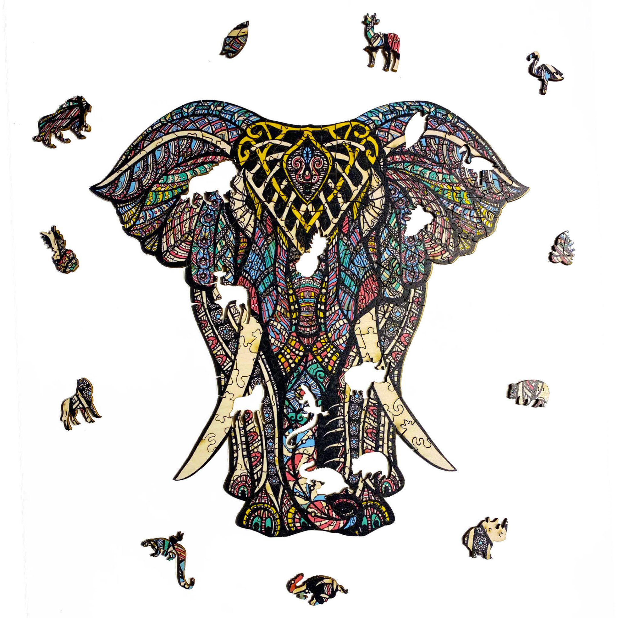 Dřevěné puzzle – Ancient Mammoth (slon)