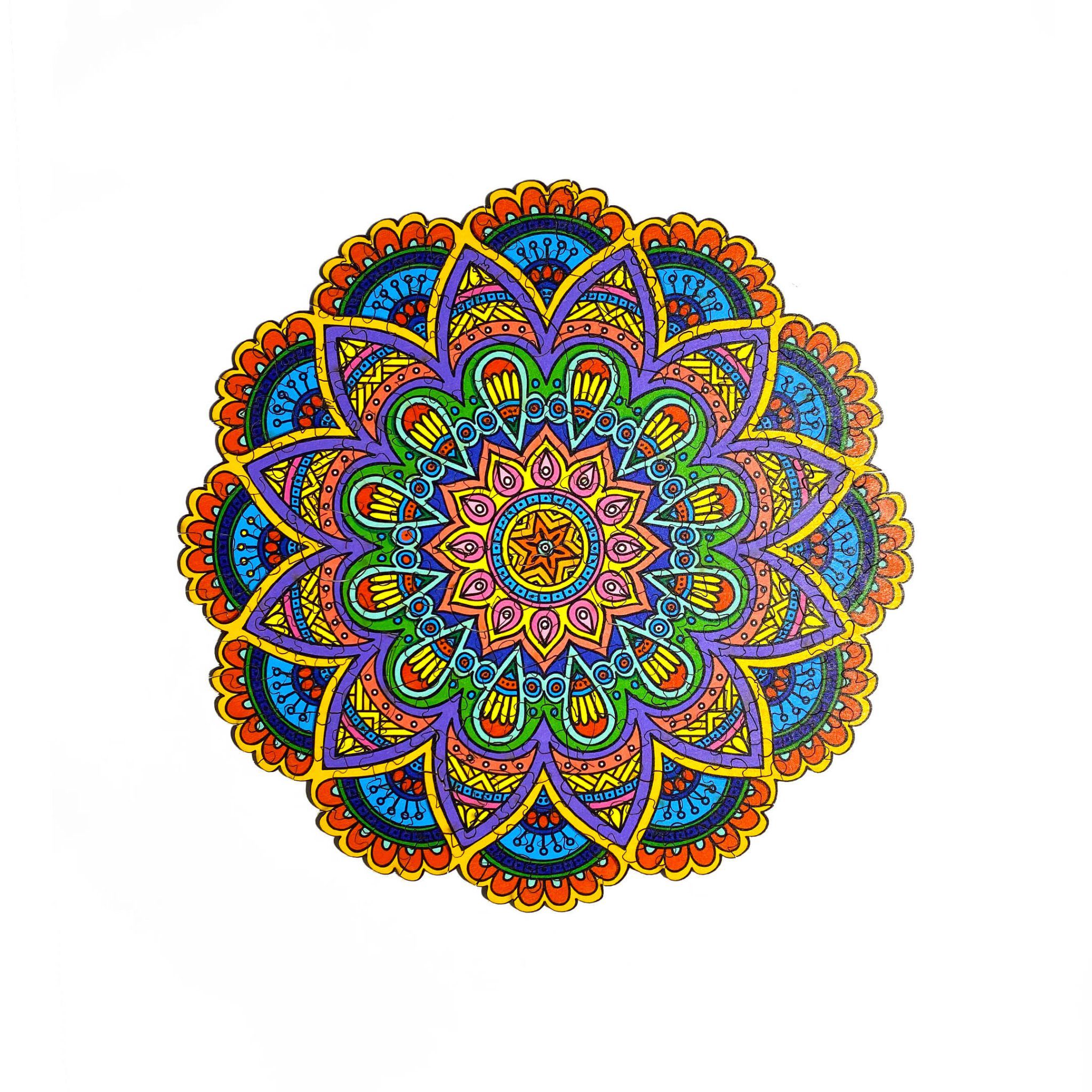 Dřevěné puzzle – Mandala