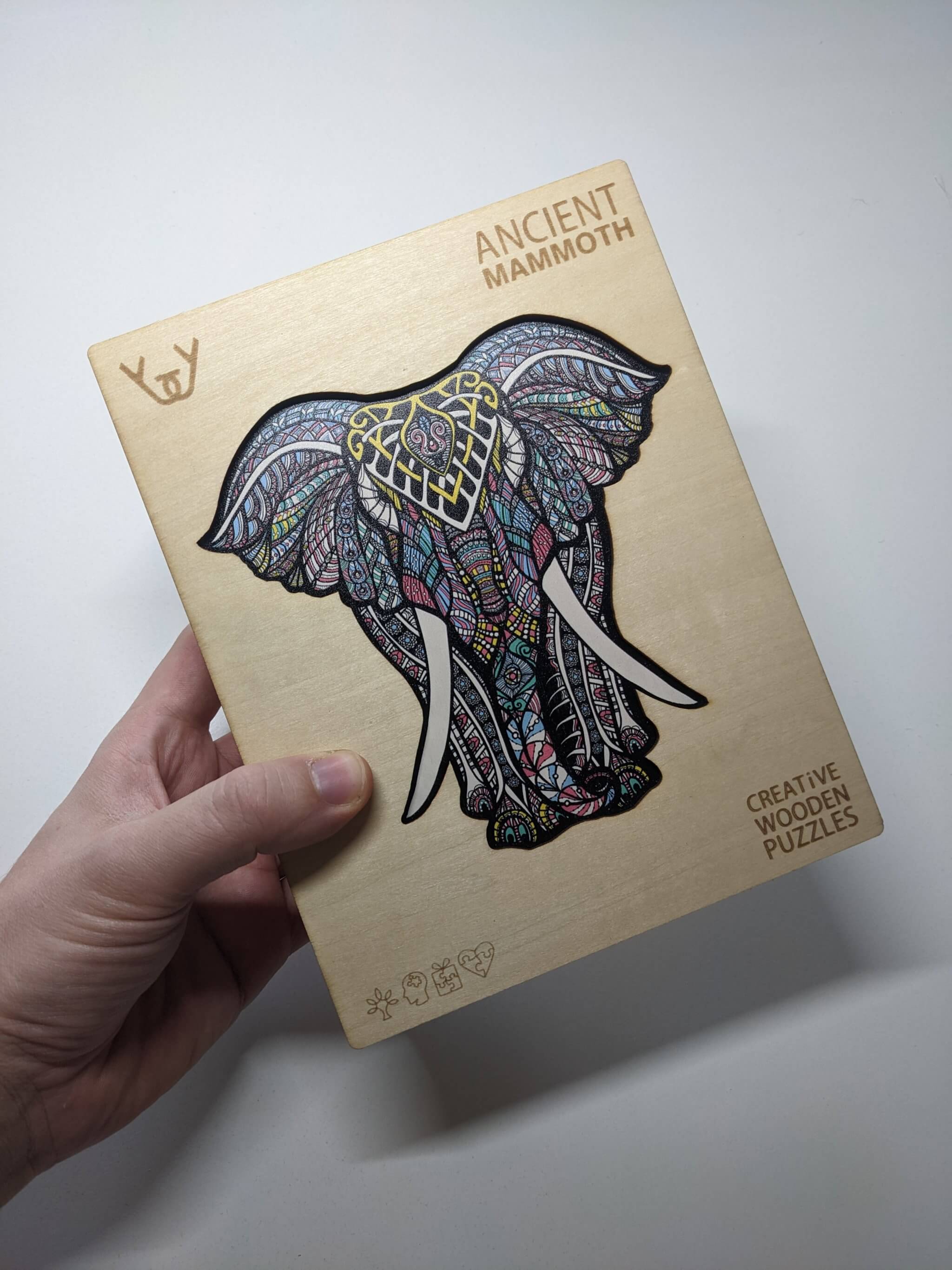 Dřevěné puzzle – Ancient Mammoth (slon)