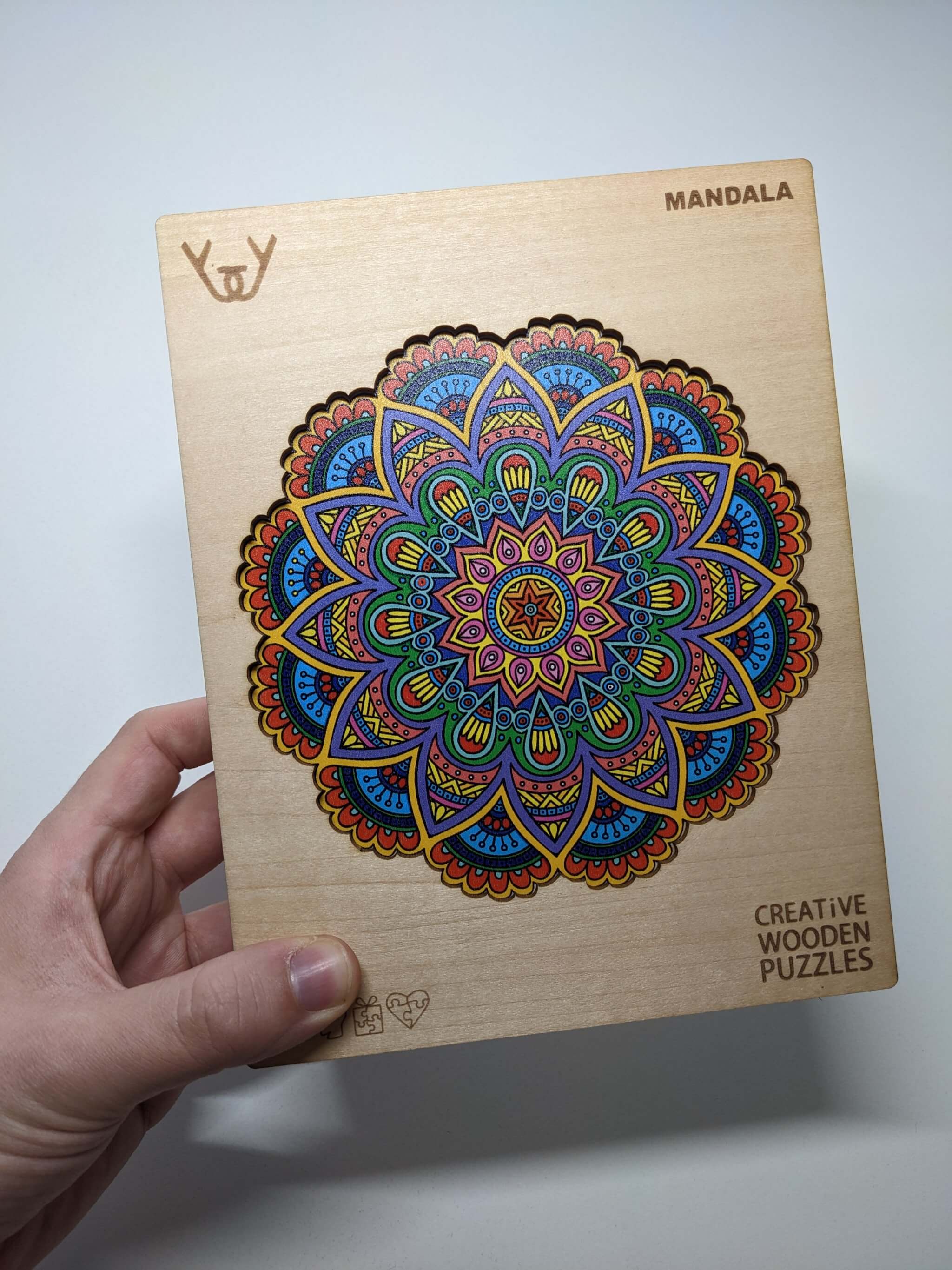 Dřevěné puzzle – Mandala