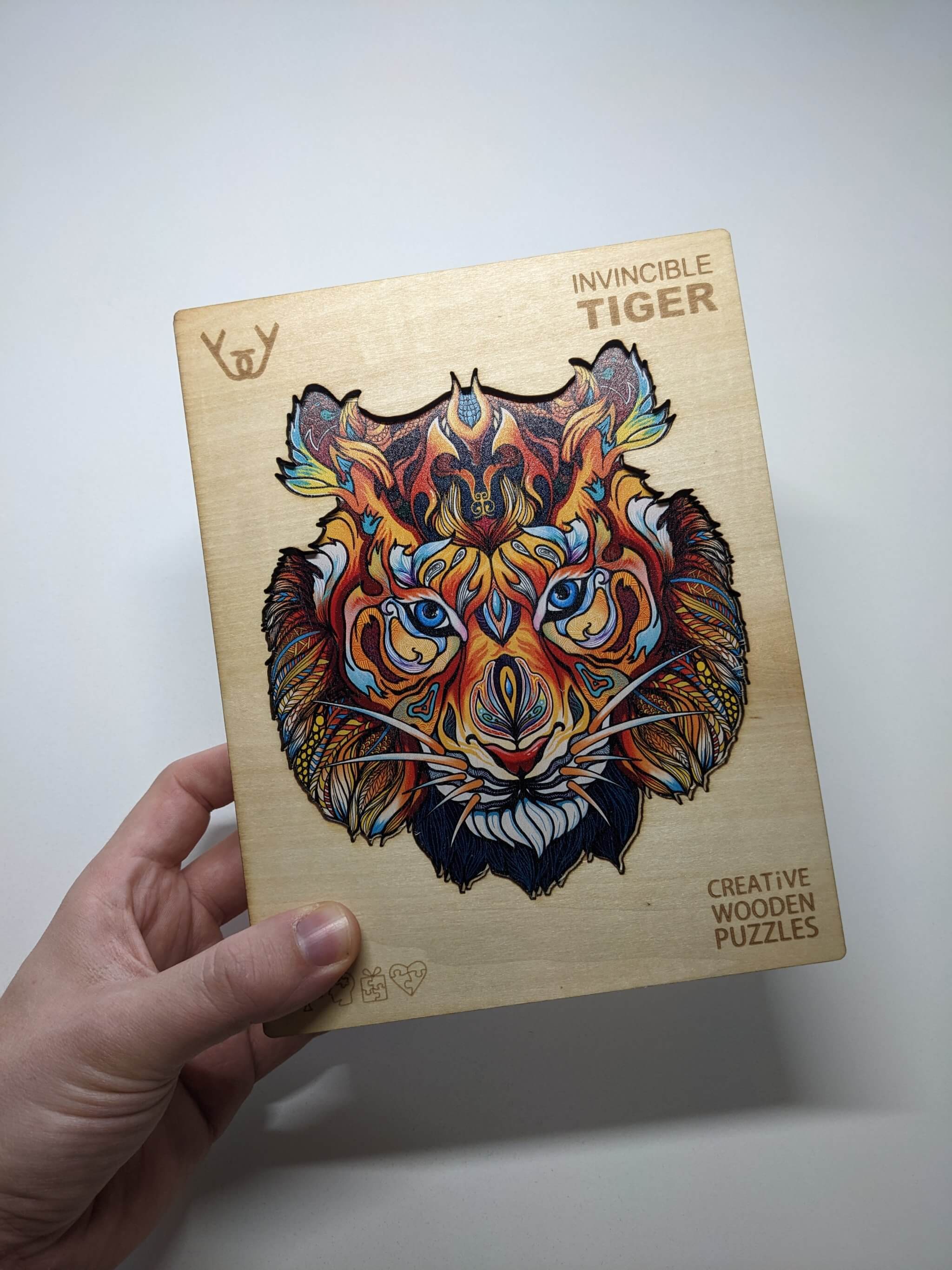 Dřevěné puzzle – Invicible Tiger (tygr)